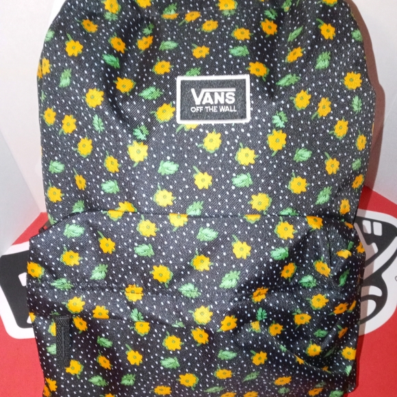 vans with yellow flowers